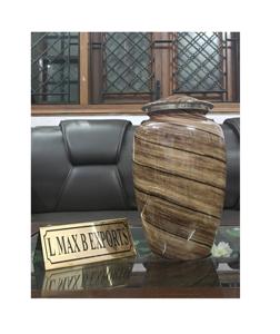 Urnas de cremación de Metal de diseño moderno de la mejor calidad, urnas conmemorativas de aluminio elegantes para cenizas de adultos, novedad superior, último diseño - Product Image 1