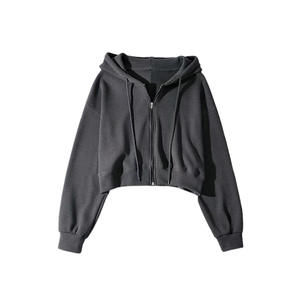 Ropa deportiva de invierno de alta calidad para hombre, Sudadera con capucha Vintage informal sólida, a prueba de viento, transpirable, de secado rápido, chaqueta de gimnasio de algodón 100% larga - Product Image 4