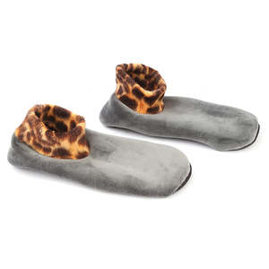 Chaussettes en velours pour femmes - Gris - Product Image 1
