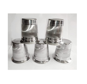 Gafas de acero de la mejor calidad de calidad estándar Wine Bar Club Party Uso decorativo 4 piezas Recubrimiento de plata Fabricado en India - Product Image 4