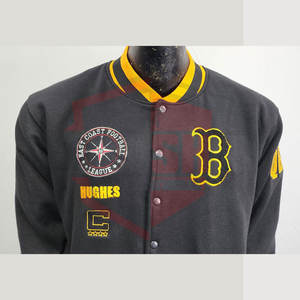 Men's 3D Printed Baseball Button <b>Jacket</b> Bomber Letterman <b>Canvas</b> <b>Jacket</b> with Letter Print - Product Image 3