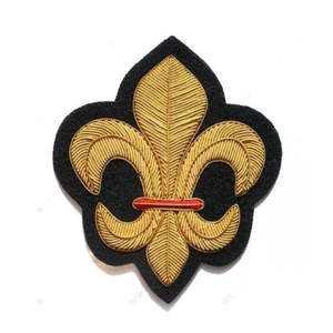 Handmade Woven Embroidery Bullion Wire Sew-On Blazer Patch Felt Fabric Customized Packing Tactical Uniforms <b>Badges</b> - Product Image 4