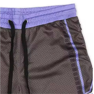 Pantalones cortos de baloncesto antibacterianos que absorben la humedad de secado rápido con estampado de mejor diseño 100% poliéster de talla grande OEM con servicio vendedor superior - Product Image 4