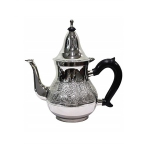 กาน้ำชาและกาแฟอาหรับแบบดั้งเดิมทำจากทองเหลืองอาหรับสำหรับตกแต่งบ้านร้านอาหาร - Product Image 2