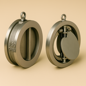 High Performance OEM Dual Plate Check <b>Valves</b> in CI WCB CF8/CF8M CLASS 150# Available in Multiple Sizes and Ratings - Product Image 3