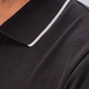 Camiseta de verano para hombre con media cremallera de talla grande para Polos, venta al por mayor, Camiseta de algodón 100% transpirable, camiseta de manga corta de Color sólido - Product Image 6