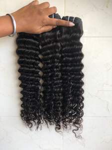 Fournisseur en gros Exportation Top Offre Spéciale Vierge Machine Double Trame Vague Profonde Extension de Cheveux Humains Noir Pour Femmes Prêt À Expédier - Product Image 6