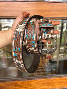 Nuevo cinturón de cuero genuino para hombres, hebilla de Metal de alta calidad, cinturones de vaquero Vintage de moda de negocios de cuero para hombres - Product Image 2