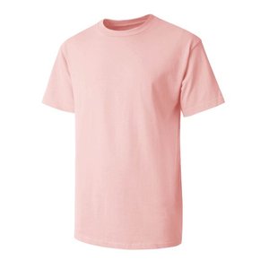 T-shirt en coton pour hommes de haute qualité pour l'été haut basique décontracté à col rond avec motif haut classique tricoté lavé - Product Image 1