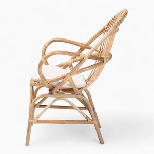 Simple Natural <b>Rattan</b> Wicker <b>Chair</b> Lounge <b>Chair</b> Modern Design Outdoor a Living Room Bedroom Restaurant Use - Product Image 3