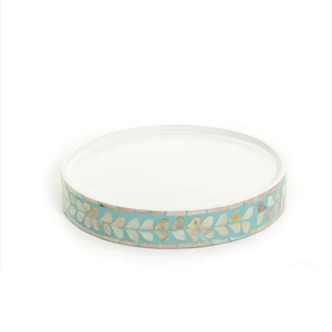 Décoratif Laiton Métal Design Magnifique Vaisselle Décoration Alimentaire Dessert Plateau De Service Plaqué Argent Forme Rectangulaire - Product Image 5