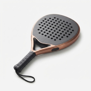 Raquette de padel en fibre de carbone, légère, en graphite, avec noyau en EVA, cadre durable, surface texturée, poignée ergonomique pour un contrôle optimal. - Product Image 2