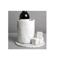 Seau à glace en marbre attrayant pour la maison et le jardin, refroidisseur à vin en marbre/seau à glace/refroidisseur à vin, fournisseur en gros