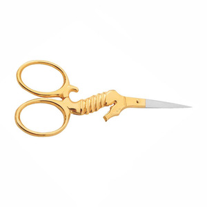 Mini ciseaux professionnels allemands en acier inoxydable demi-conception de licorne d'or pointe pointue pour le cisaillement industriel maison bricolage petit - Product Image 5