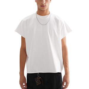 Heavyweight 100% Cotton <b>Boxy</b> <b>T</b>-<b>Shirt</b> with Raw Edge Silk Screen & DTG Print Options - Product Image 3