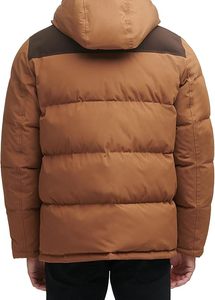 Veste matelassée d'extérieur pour homme avec col montant, fermeture éclair sur le devant, légère, isolée, matelassée, pour un usage quotidien - Product Image 2