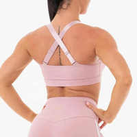 Soutien-gorge de sport pour femme, maintien élevé, motif à carreaux, bretelles réglables, sans coutures, confortable, respirant, durable, qualité supérieure
