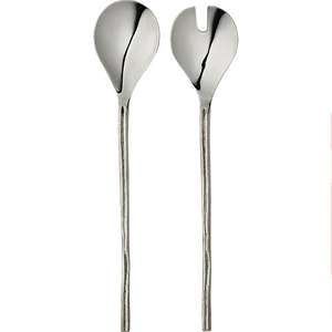 Wood Salad Servers Set of 2 Mango Wood Salad Servers Set of 2 <b>WOODEN</b> SALAD SERVER SET OF 2 HAND MADE UNIQUE KETCHENWAR - Product Image 4