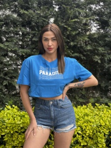 Vente en gros T-shirts best-seller crop top en coton personnalisable surdimensionné différents imprimés et couleurs fabriqué en turquie prix d'usine - Product Image 3