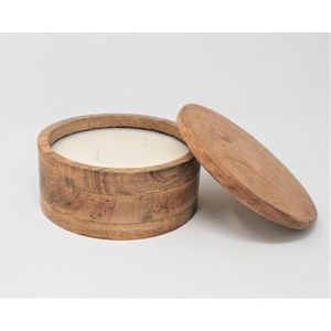 Lujoso cuenco de masa de madera personalizado vertido a mano tallado a mano cera de soja vela perfumada para decoración Interior del hogar y San Valentín - Product Image 1