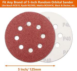 แผ่นขัดโลหะอะลูมิเนียมออกไซด์ขนาด5นิ้ว8รูส่งตรงจากโรงงาน - Product Image 3