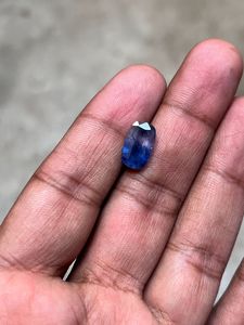 Pierre précieuse saphir bio naturel, taille coussin, 2-5 mm, 3 carats, origine Cachemire, facetté pour la fabrication de bijoux - Product Image 4