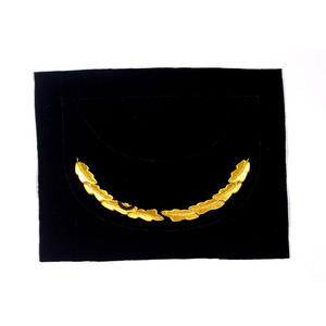 Bordado a mano oficial uniforme pico gorra personalizada lingotes de oro bordado picos ceremonial oficial pico gorras - Product Image 2