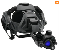 Многофункциональный монокуляр ночного видения Gen2+ Lvl2 NVG Mil-Grade PVS-14 с экраном 3,8 дюйма, зумом 2x-7x, Wi-Fi, креплением на голову/шлем