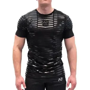 2023 רבי מכר חדש של חולצת סטרונגמן שחורה טכנולוגיית אחיזה ספורט וכושר הרמת משקולות