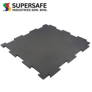 Tapetes de Gimnasio Encastrables de Goma Elástica Supersafe, Más Vendidos, Antideslizantes, Antiestáticos, que Mejoran la Seguridad, de 8-15 mm de Grosor - Product Image 3