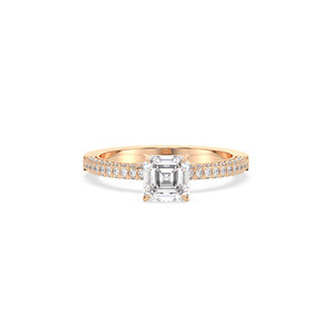 REYES Personnalisable Asscher Cut 1.48CT Lab Grown Diamond Ring IGI Certified 14K Solid Gold HPHT CVD Diamonds Luxury Fine Jewelry - Product Image 2