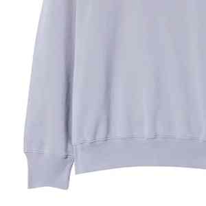 เสื้อสเวตเตอร์คอกลมแขนยาวคอตตอนสำหรับผู้ชายเสื้อสเวตเชิ้ต100% สีพื้นดีไซน์ใหม่ล่าสุดงาน OEM - Product Image 6