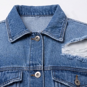 Vestes en jean respirantes sur mesure pour femmes, vêtements d'extérieur délavés, rembourrage en coton, nouvelle mode, service OEM, manteau d'hiver, streetwear - Product Image 4