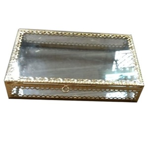 กล่องเก็บของตกแต่งงานแต่งงานสุดหรู ขนาดมาตรฐาน กล่องใส่เครื่องประดับสำหรับเก็บสร้อยคอ กำไลข้อมือ ชุดเครื่องประดับตกแต่งบ้าน - Product Image 5