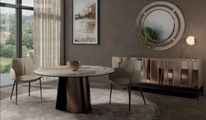 Modern Upholstered Faux Leather <b>Chair</b> With Metal Legs For Dining Room Furniture - Product Image 3