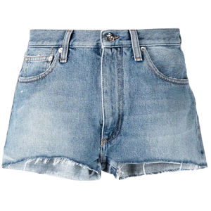 2024 Short en jean respirant de qualité supérieure 100% coton Short en jean à séchage rapide Bords bruts personnalisés Short en jean pour femme - Product Image 6