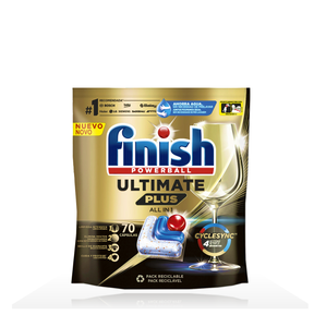 Cápsulas para Lavavajillas Finish Powerball Ultimate Plus Todo en 1, 70 Unidades (Paquete Jumbo) - Product Image 5