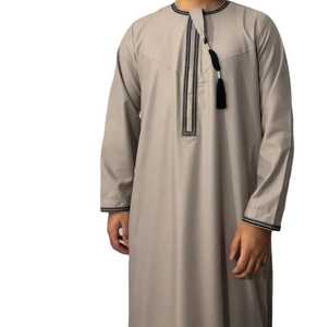Derniers thobes marocains de haute qualité pour hommes au tarif de gros dans toutes les tailles et couleurs personnalisables Meilleurs vêtements musulmans - Product Image 6
