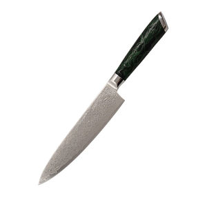 Ensemble de couteaux de chef en acier AUS10 de haute qualité, 7,5 pouces, couteaux de cuisine japonais professionnels, bois de Damas, fournisseur fiable, utilisation en cuisine - Product Image 1