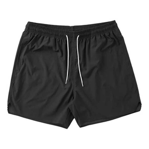 Pantalones cortos deportivos OEM de talla grande para hombre, de secado rápido, informales, de cintura alta, con diseño de pana, de punto hasta la rodilla - Product Image 1