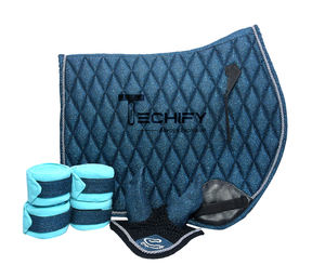 Vente en gros d'ensembles équestres élégants ensembles de tapis d'équitation tapis de selle de cheval personnalisé pour chevaux tapis de selle de dressage équin - Product Image 2