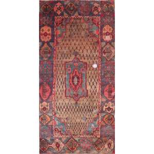 Tapis en laine noué à la main de qualité supérieure, design vintage luxueux, artisanat de créateur, décoration de sol pour la maison et le bureau, 100% écologique - Product Image 1