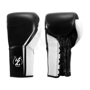 Gants de boxe ajustables en cuir pour le fitness Équipement d'entraînement MMA à lacets personnalisés - Product Image 1