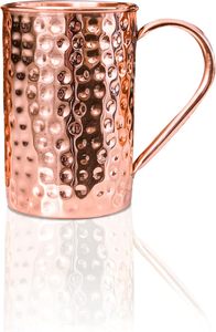 Embossed Copper <b>Mug</b> Decorative Hammered <b>Handmade</b> Drinkware for Villa Home Bar Party Restaurant and Dining - Product Image 3