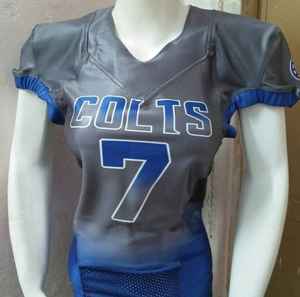 OEM เครื่องแบบอเมริกันที่กำหนดเองราคาถูกเสื้อฟุตบอลที่กำหนดเองอเมริกันชุดฟุตบอล - Product Image 2