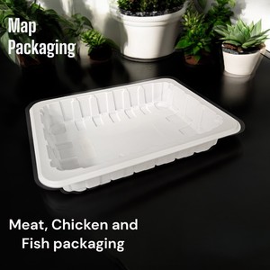 Envase desechable de plástico PP de 5mm de espesor con logotipo personalizado, envase negro para alimentos congelados, carne de pollo y delicatessen, embalaje fresco para supermercados - Product Image 5