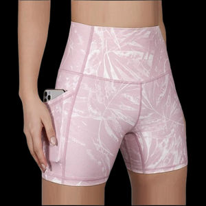 Shorts pour femmes Taille haute Compression Gym Léger Respirant Shorts de course pour femmes avec poches Prix de gros bon marché - Product Image 1