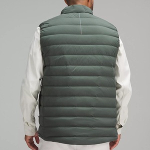 Chaleco acolchado transpirable para hombre, chaleco acolchado informal, chaqueta sin mangas cálida con burbujas y logotipo personalizado y cierre de cremallera - Product Image 3