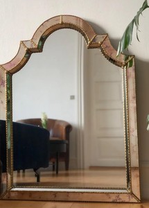 <b>Large</b> Vintage Venetian <b>Mirror</b> with Brass Frame - Product Image 2