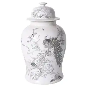 Handmade Decorative Large Size Flower Vases White Color Painted Aluminium Flower Vases Supplier By India
